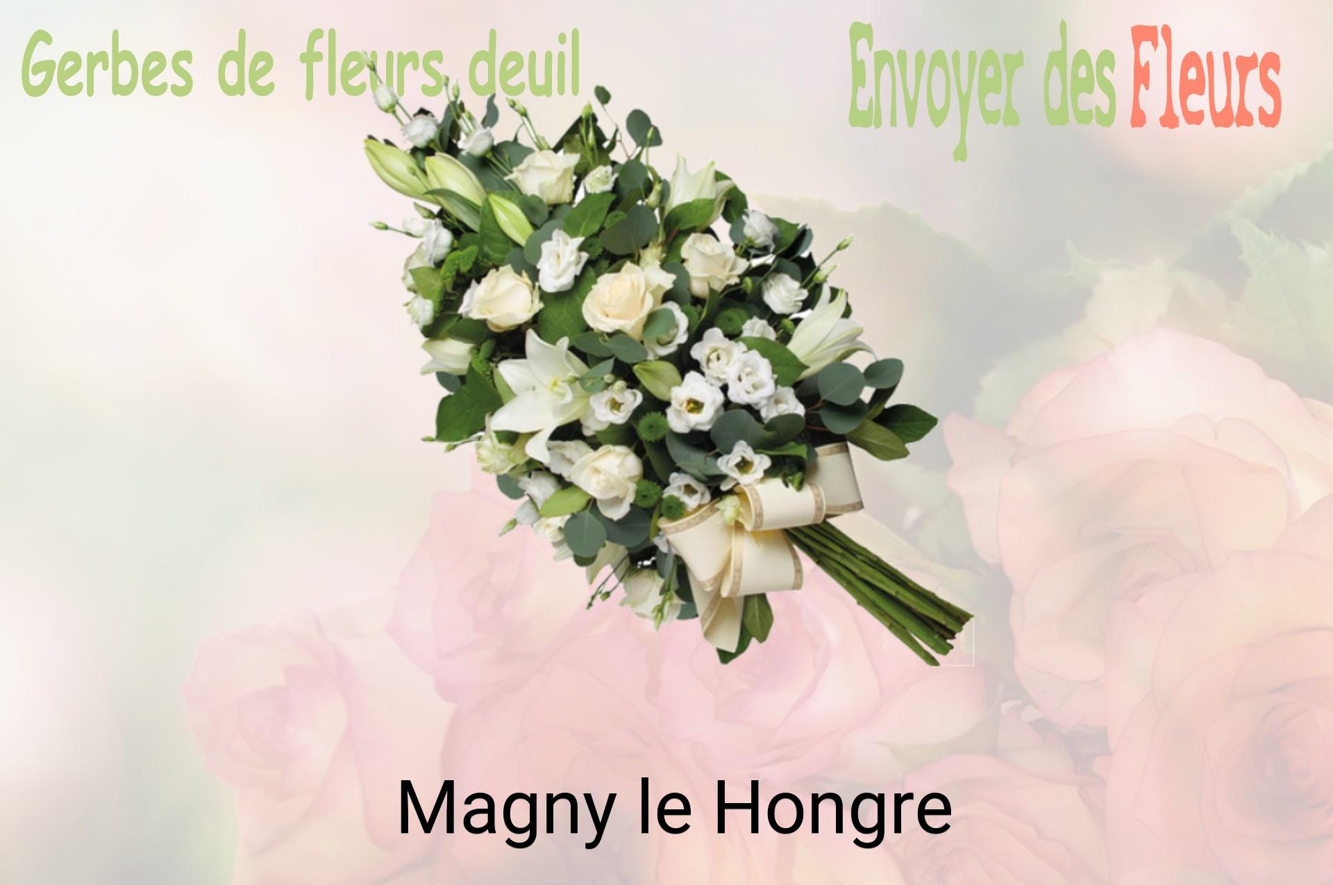 Gerbe de fleurs de deuil livrée à Magny-le-Hongre